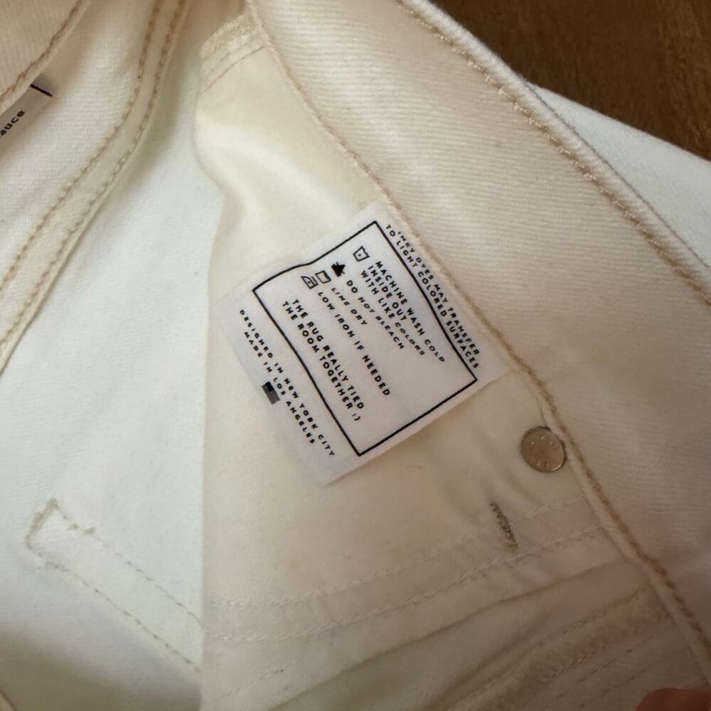 AYR The Secret Sauce White Straight Leg Jeans Size 26 Short - Picture 7 of 8
